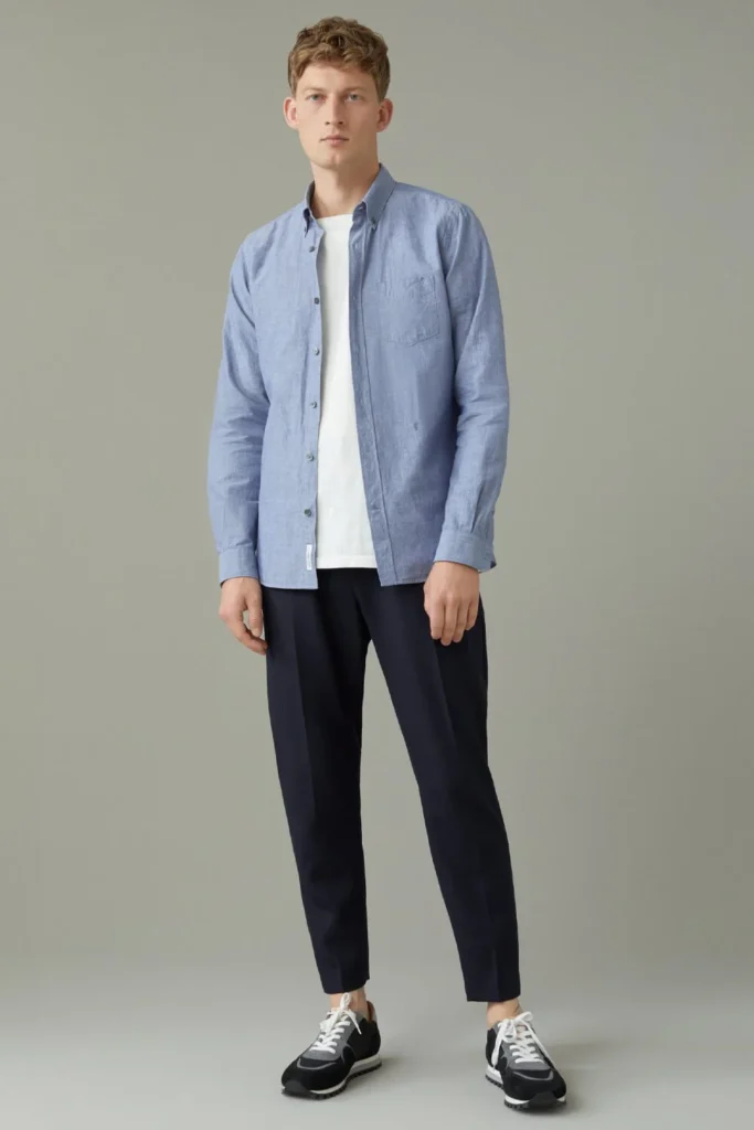 Best Washed Chambray Shirts for Men with Soft Worn In Feel