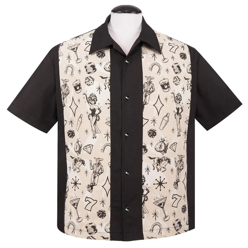 Best Two Tone Bowling Shirts for Men with Bold Contrast Panels