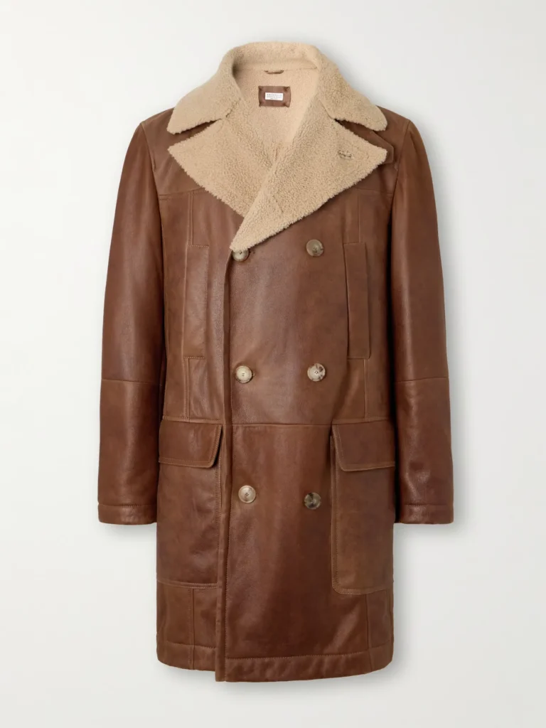 Best Suede Shearling Coats for Men with Plush Warm Lining