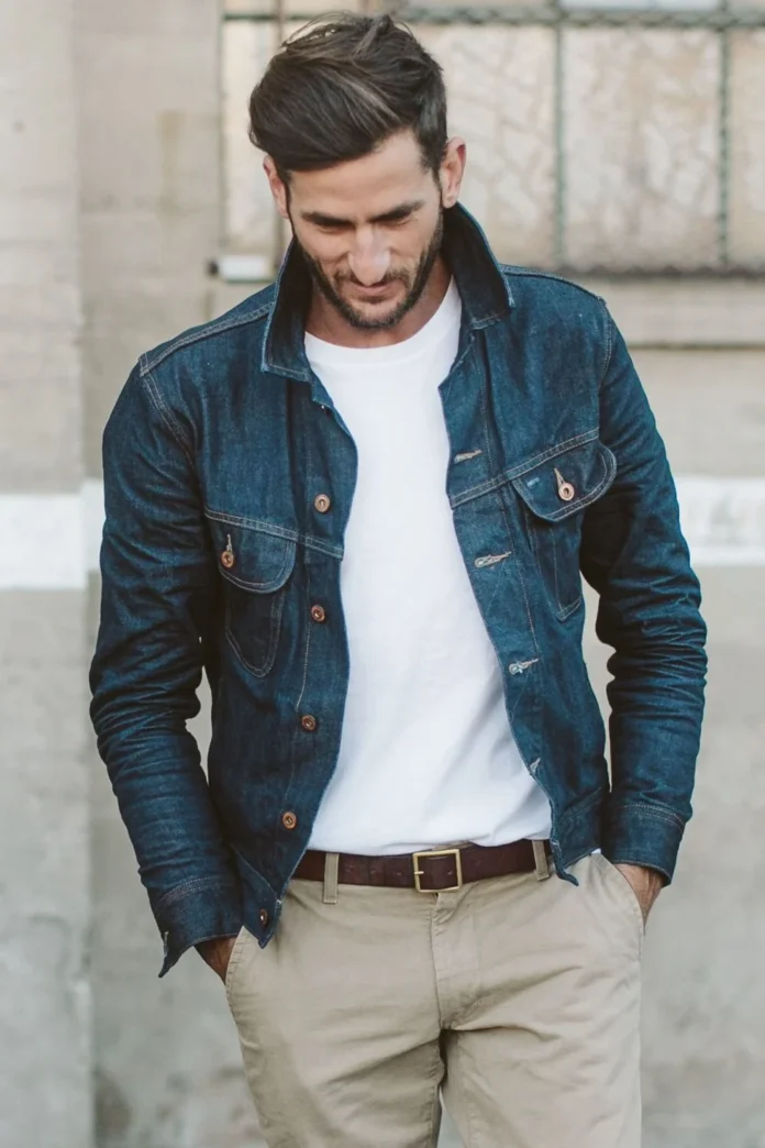 Best Trucker Denim Jackets for Men with Classic Rugged Build