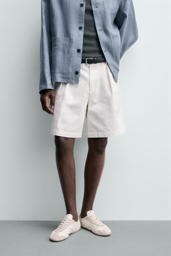 Best Pleated Bermuda Shorts for Men with Tailored Roomy Style