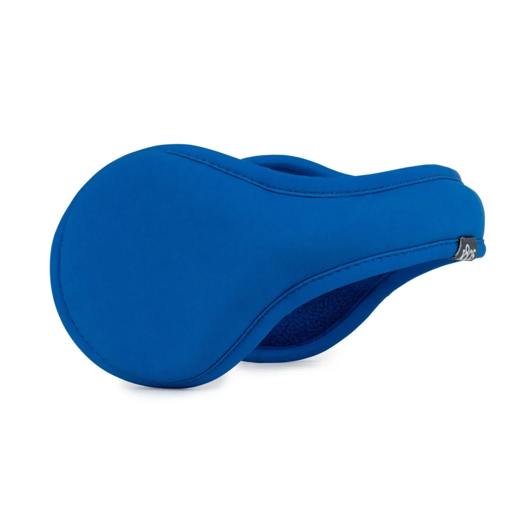 180s Wool Ear Warmer Men Navy Blue