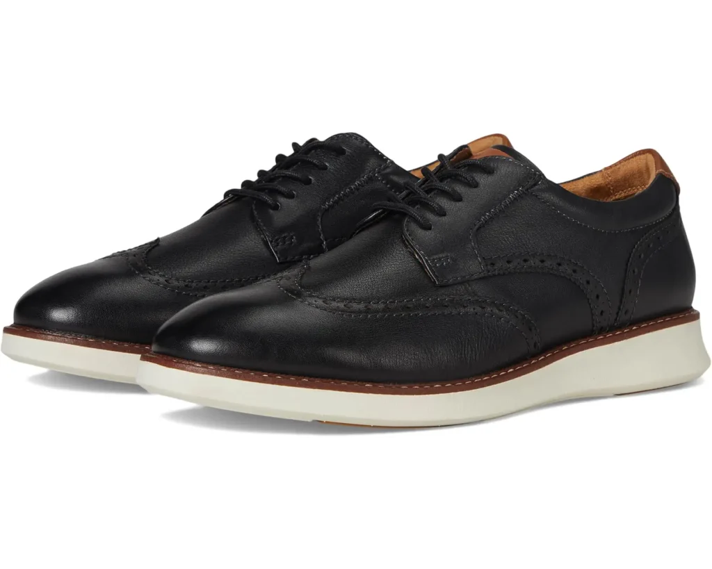 Best Leather Wingtip Shoes for Men with Detailed Brogue Finish