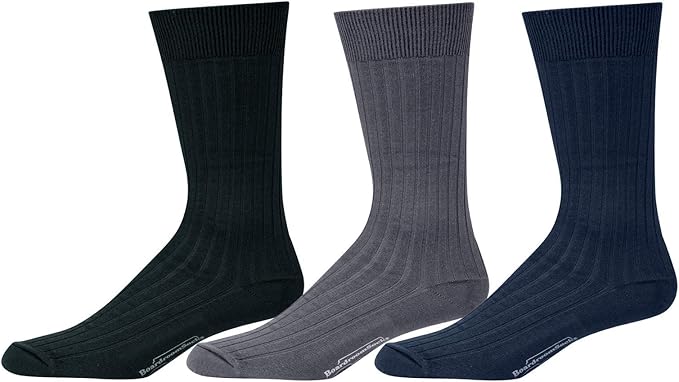 Best Ribbed Dress Socks for Men with Sharp Formal Finish