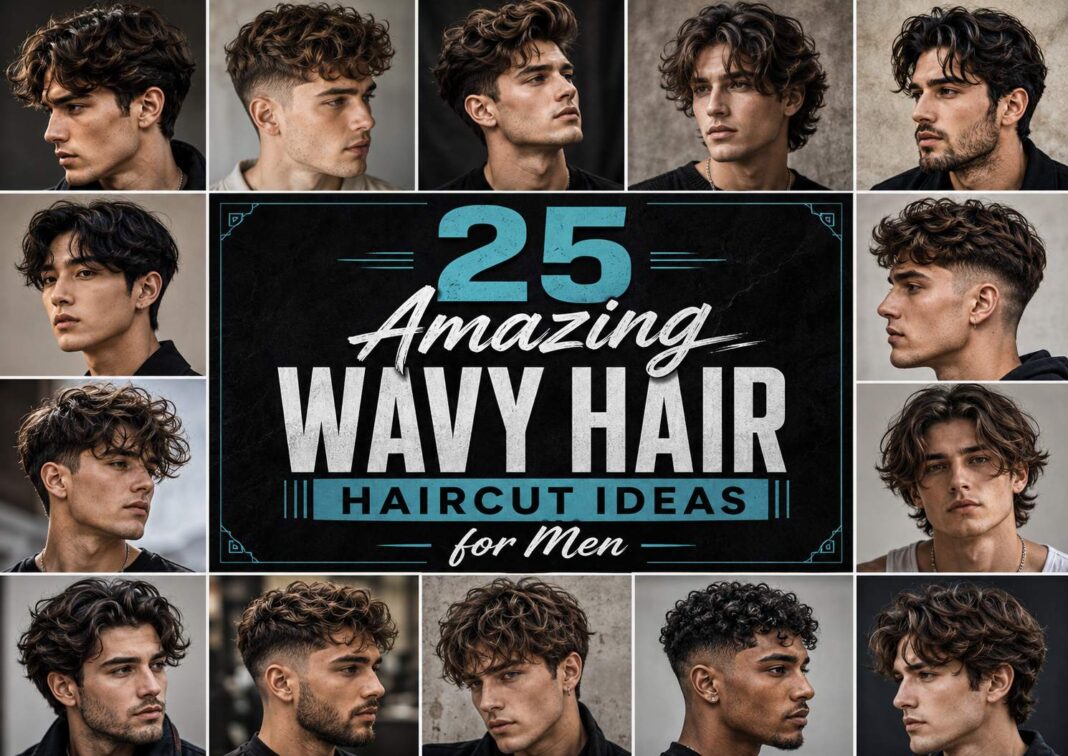 Amazing Wavy Hair Haircut Ideas for Men