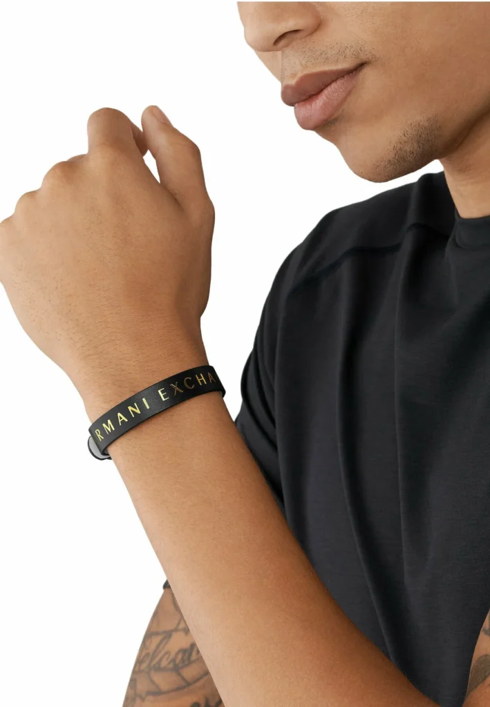 Armani Exchange Leather Bracelet