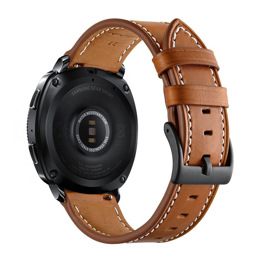 Barton Black Alligator Grain Leather Watch Band