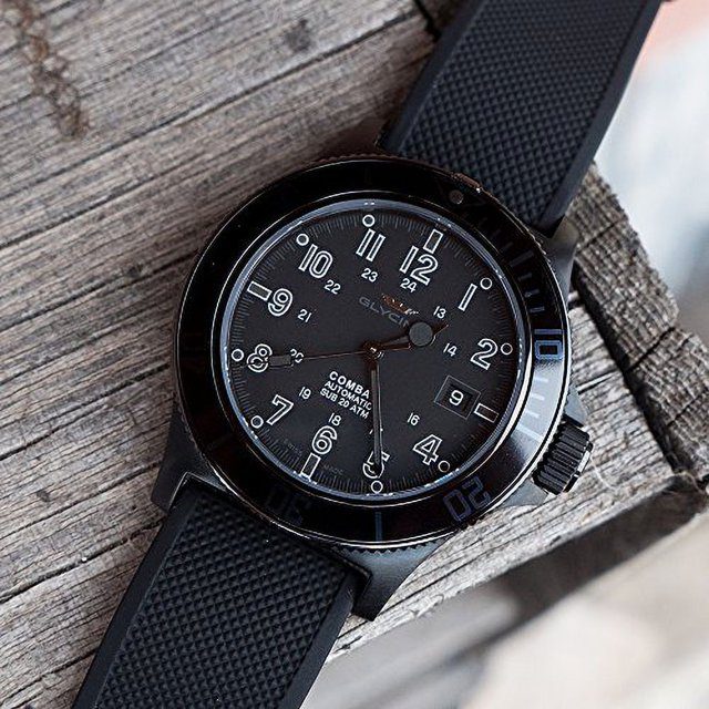 Barton Black Leather Quick Release Watch Band
