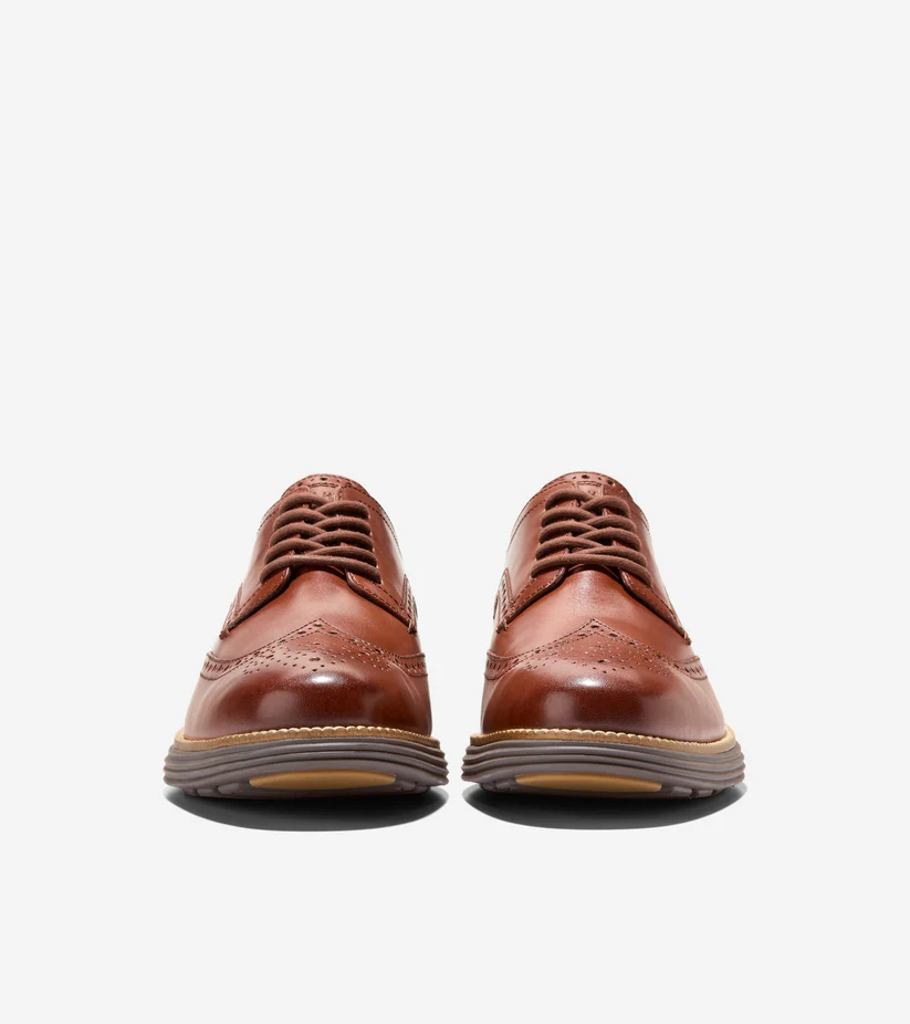 Best Leather Wingtip Shoes for Men with Detailed Brogue Finish