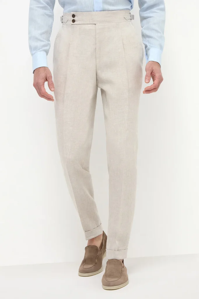 Best Pleated Flannel Trousers for Men with Warm Classic Style