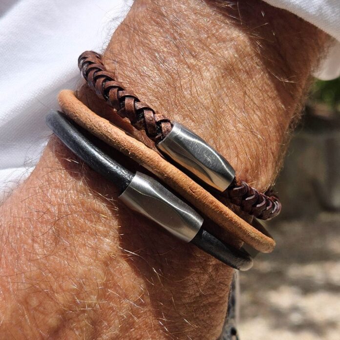 Best Leather Wristbands for Men with Rugged Casual Style