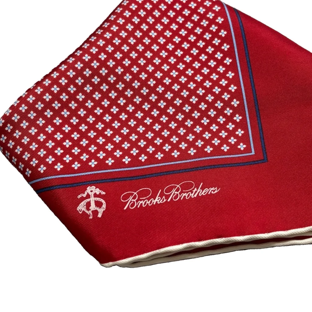 Brooks Brothers Country Motif Silk Pocket Square — Best for Heritage Style