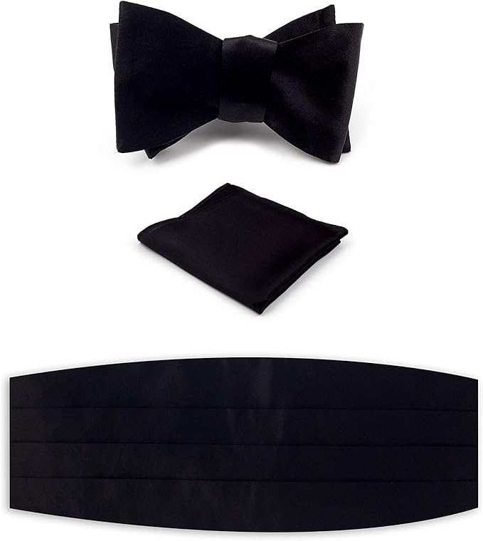 Charvet Black Silk Cummerbund