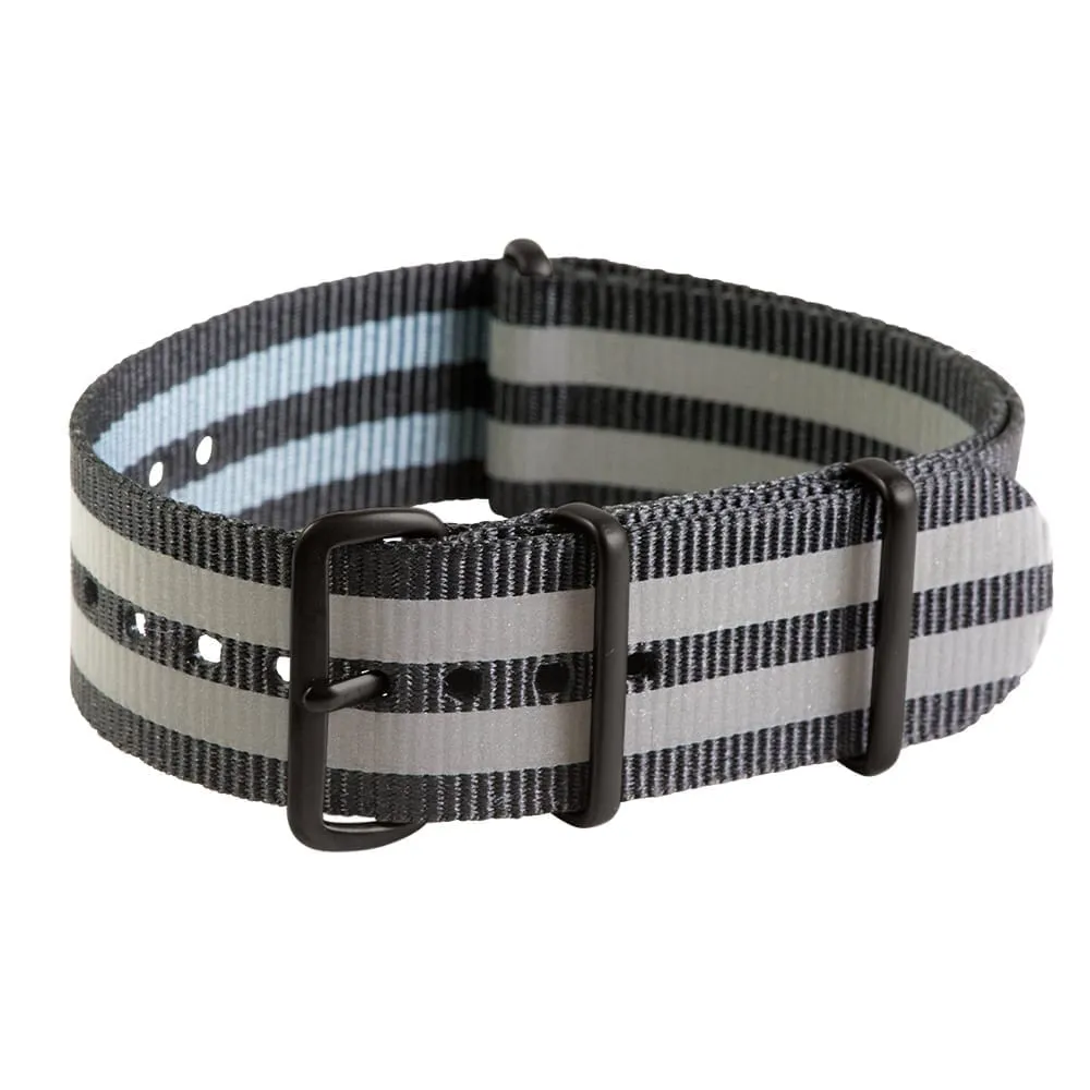 Clockwork Synergy Black and Grey Premium Ballistic Strap