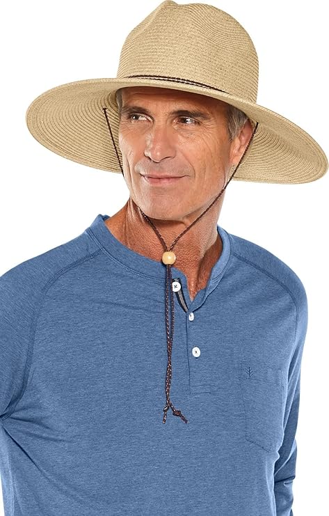 Coolibar Comber Wide Brim Braided Sun Hat — Best for Beach Style