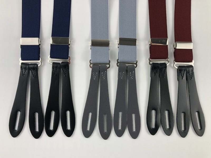 Darcy Narrow 1-Inch Leather End Button-On Braces BR734