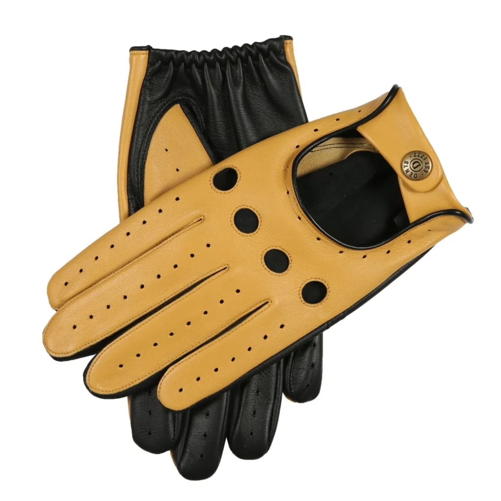 Dents Grand Prix Three-Colour Touchscreen Gloves — Best Statement Design