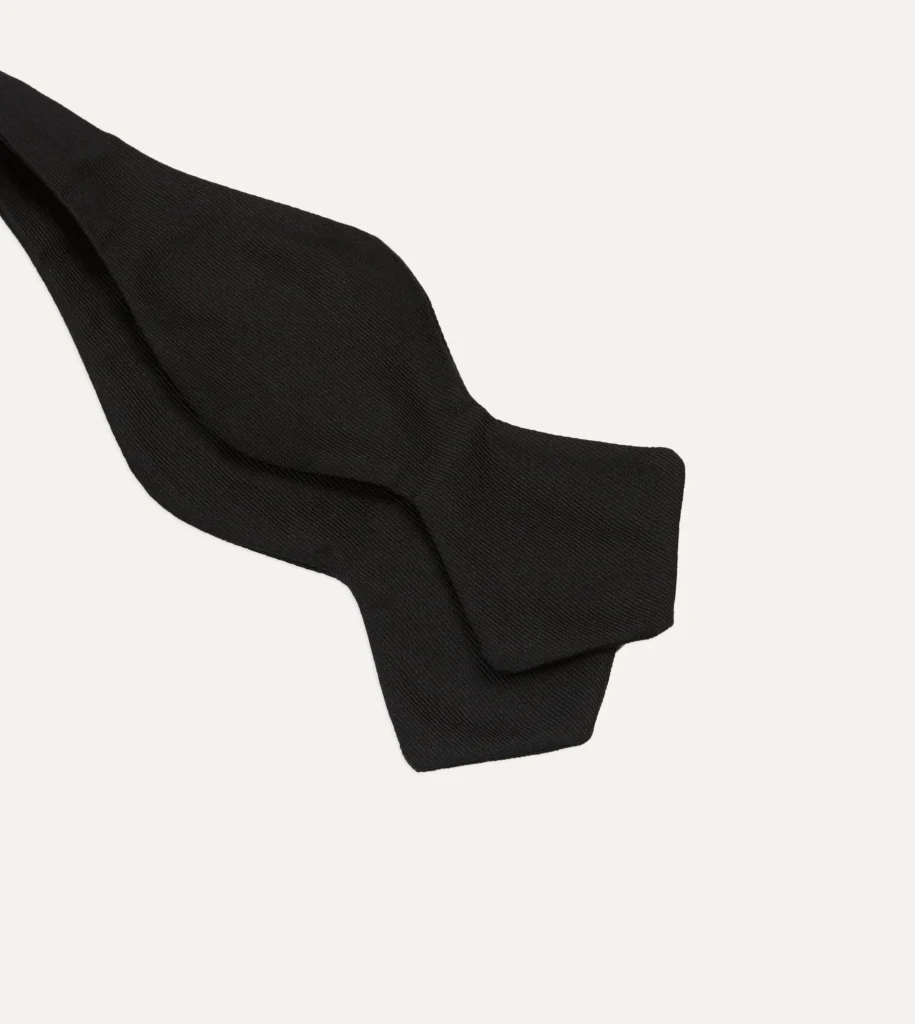 Drake’s Black Silk Cummerbund