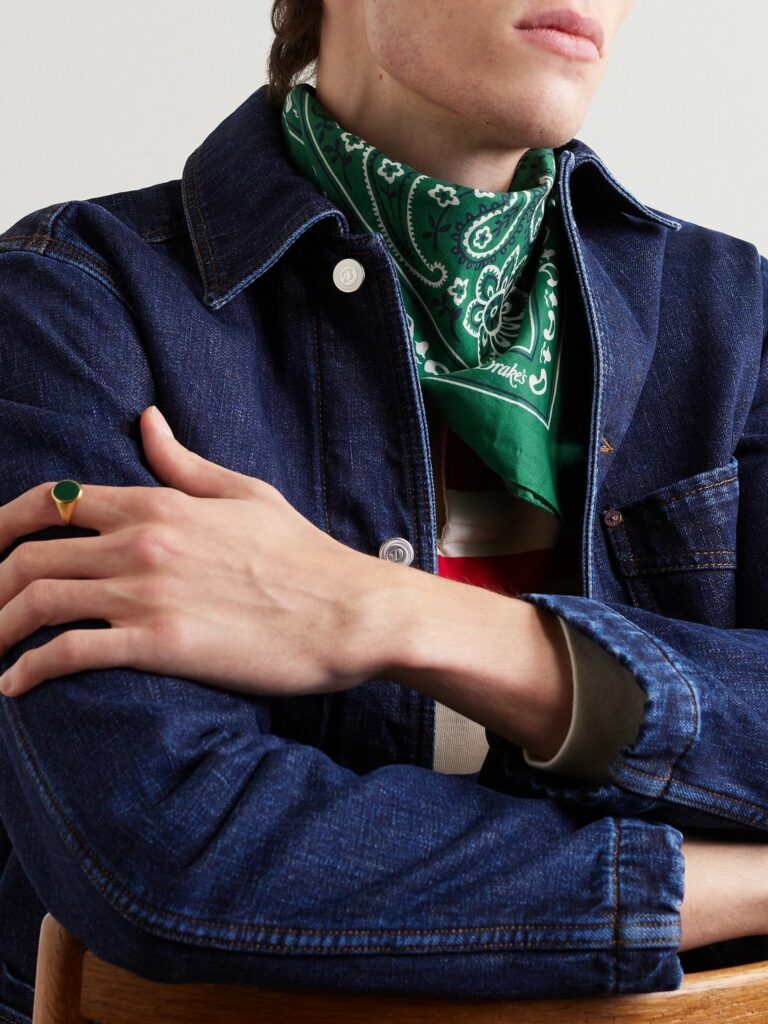 Drake’s Paisley-Print Cotton Bandana