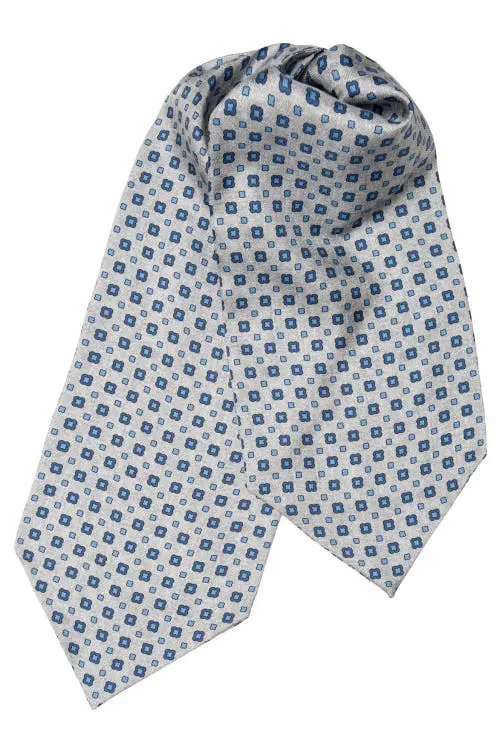 Elizabetta Rinaldo Blue Silk Ascot