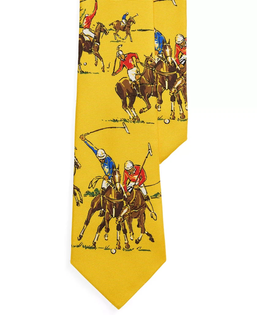 Elizabetta Turano Yellow Silk Ascot