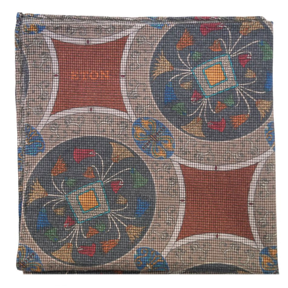Eton Beige Gradient Linen Pocket Square — Best for Minimalist Neutrals