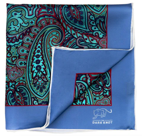 Eton Pink Four Prints Linen Pocket Square — Best for Playful Color