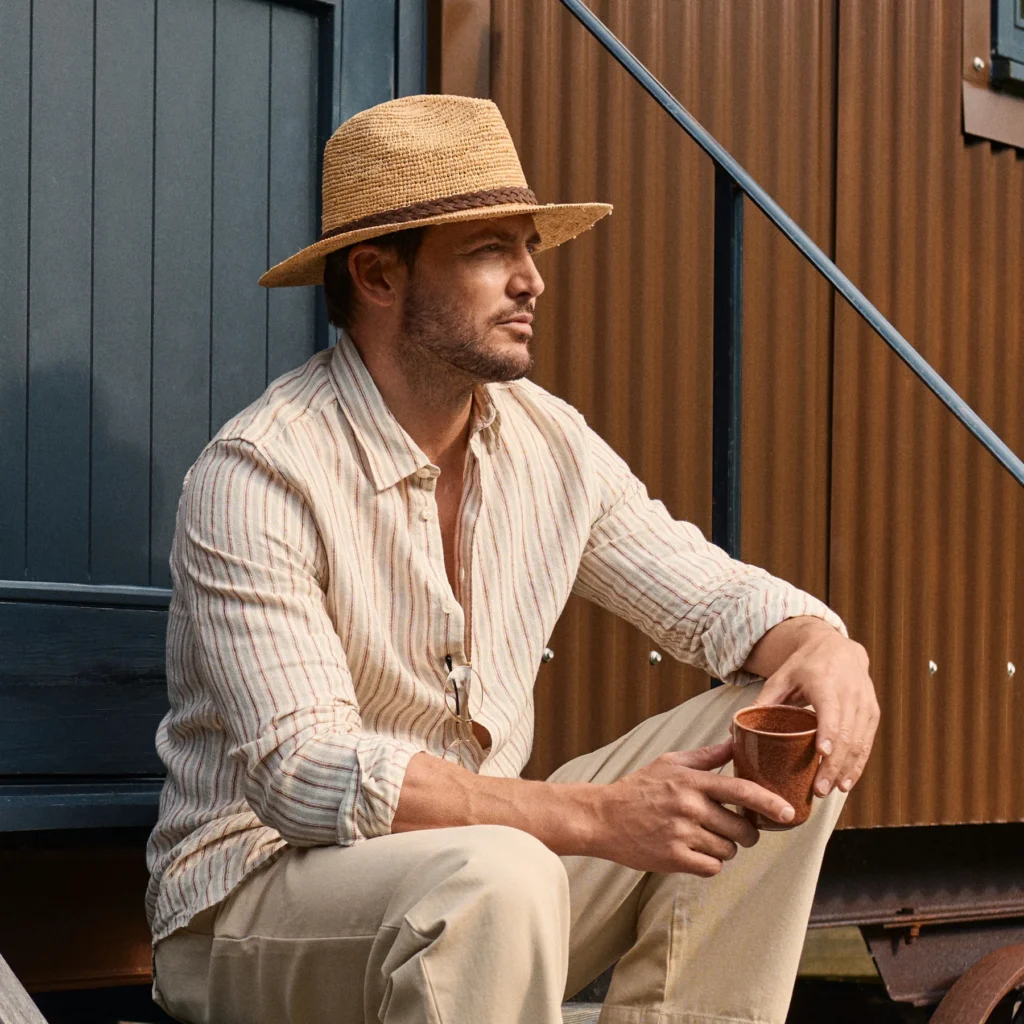 Failsworth Santo Crocheted Toyo Straw Trilby — Best Open-Weave Look