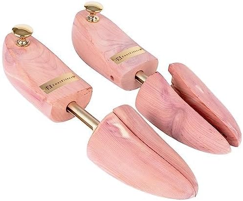 FootFitter Men’s Compact Adjustable Split-Toe Cedar Shoe Trees — Best Value