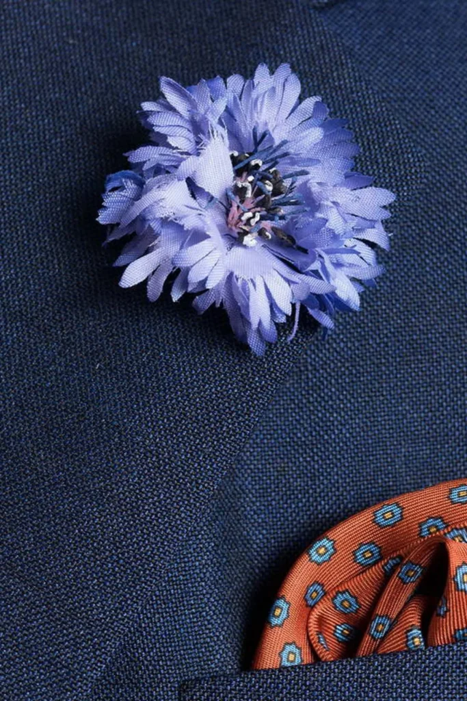 Fort Belvedere Blue Cornflower Boutonniere