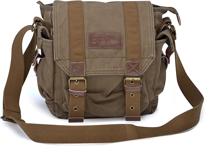 Gootium Vintage Canvas Messenger Bag #G2355