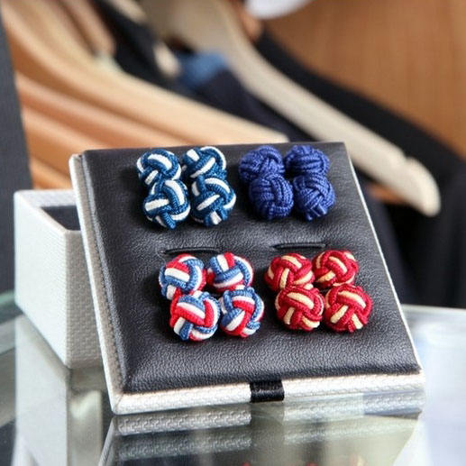 Best Silk Knot Cufflinks for Men with Colorful Subtle Flair
