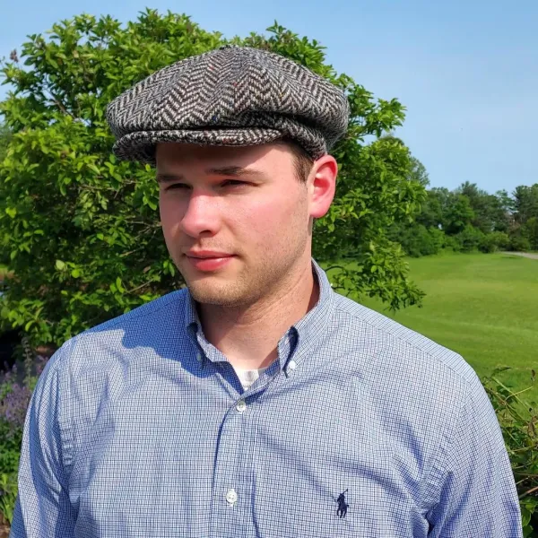 Hanna Hats Eight Piece Cap Tweed — Best Irish Full Crown