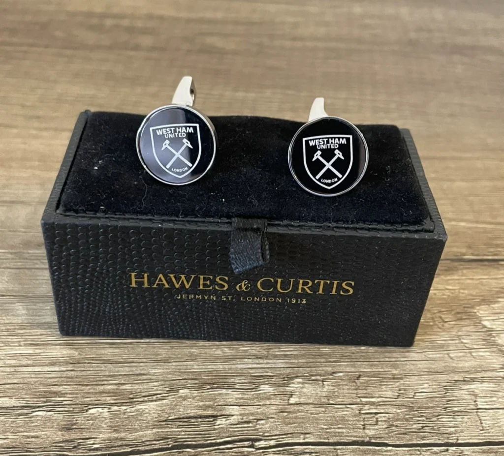 Hawes & Curtis Black Silk Knot Cufflinks