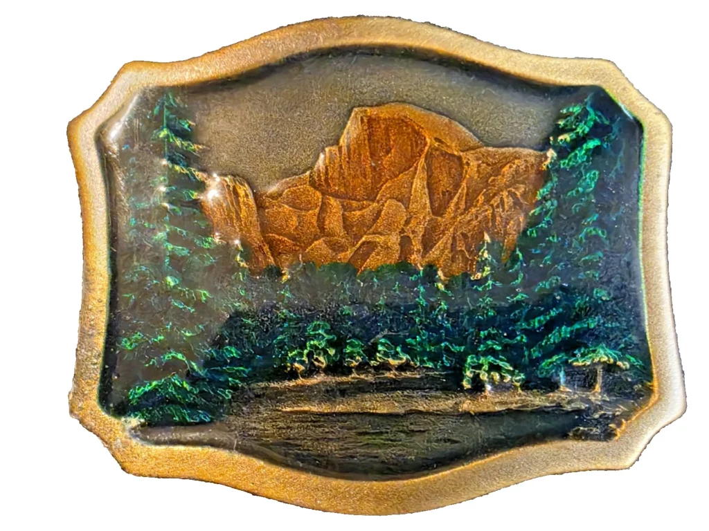 Indiana Metal Craft Ado Solid Brass Belt Buckle