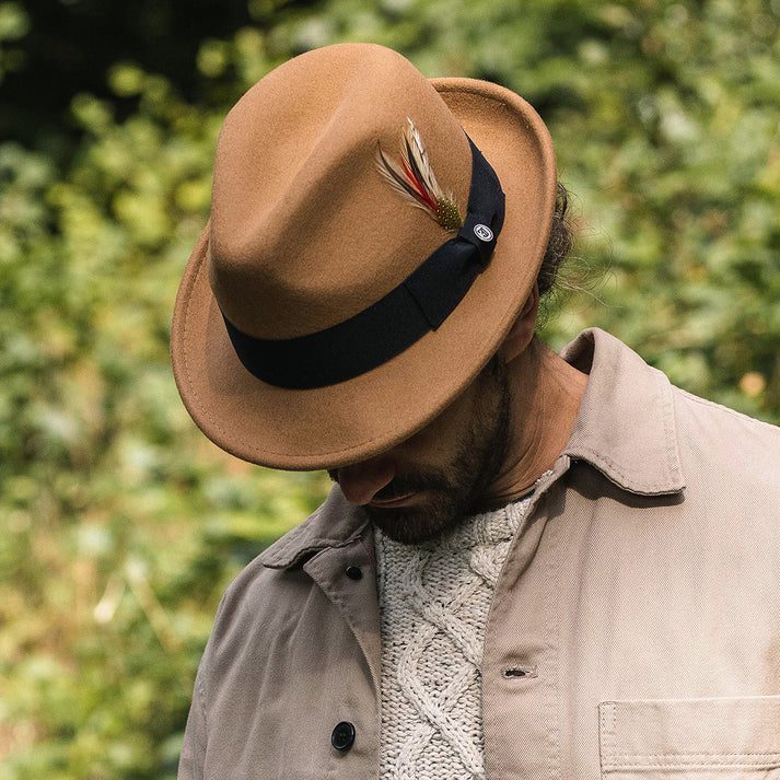 Jaxon Hats Blues Crushable Wool Felt Trilby
