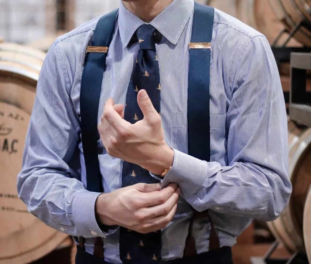 KK & Jay Amsterdam Herringbone Black Suspenders