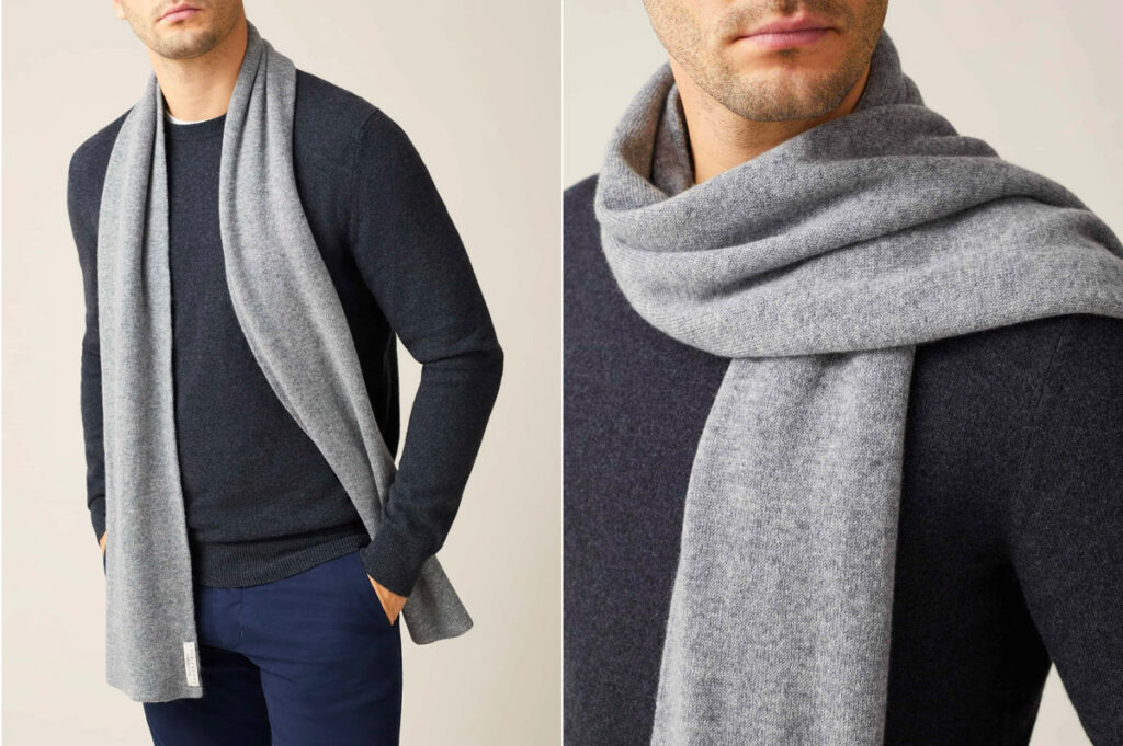 Best Cashmere Scarves for Men with Luxe Lightweight Feel