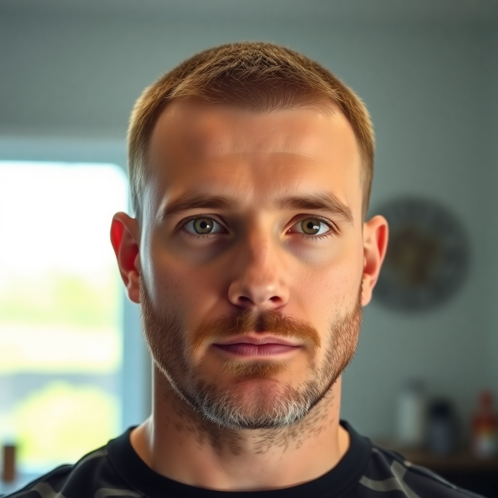 Buzz Cut With Low Skin Fade