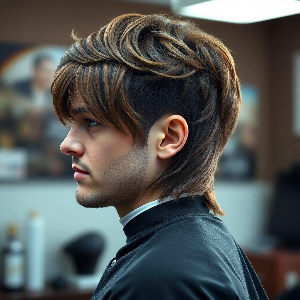 Medium-Long Modern Mullet With Full Sides