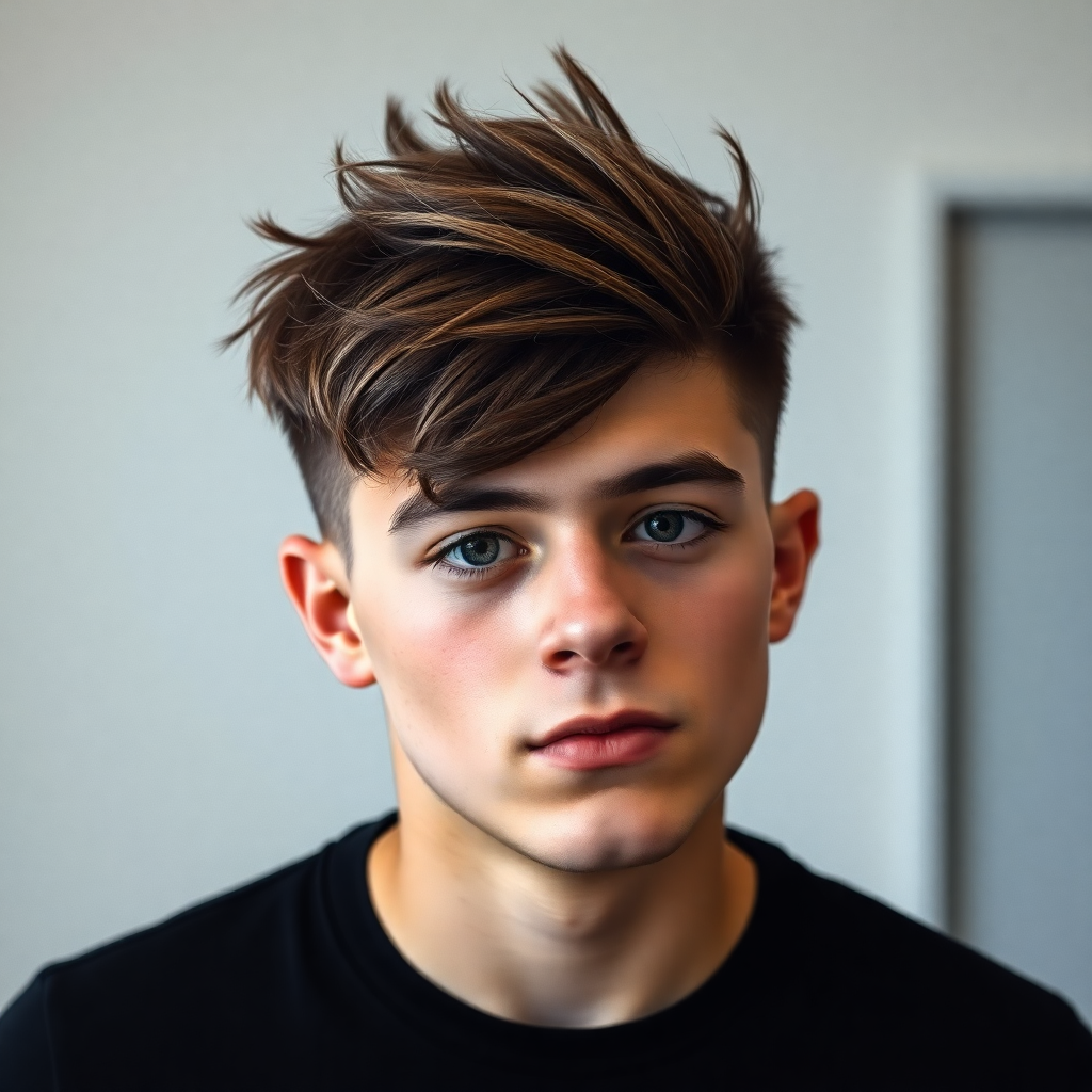 Low Fade With a Spiky Textured Top