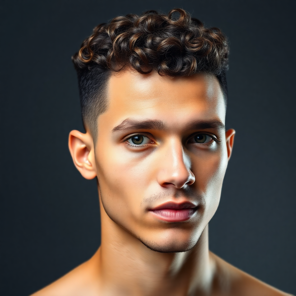 Curly Crop With Temple Taper