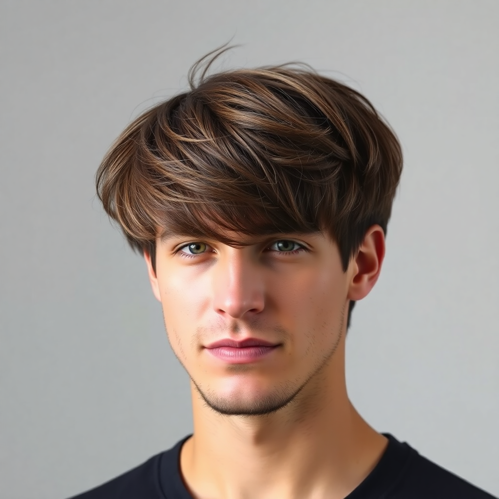 Low Fade With a Messy Layered Top