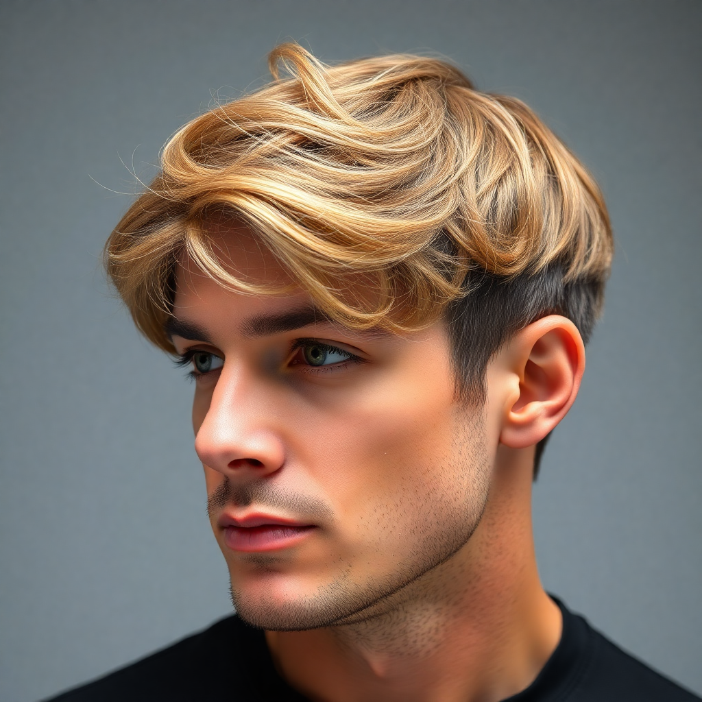 Low Fade With a Wavy Crop