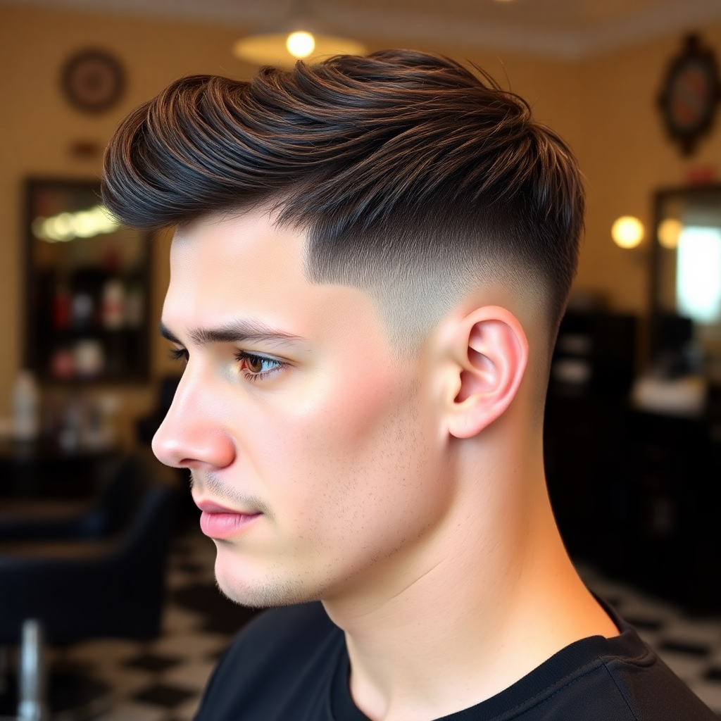 Low Taper Edgar With a Natural Top