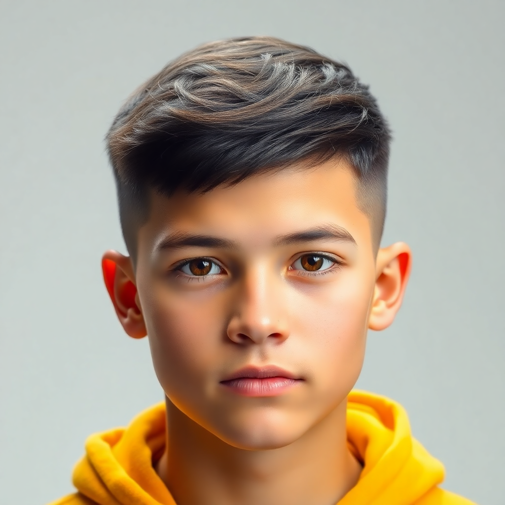 Low Fade With a Textured Edgar Fringe