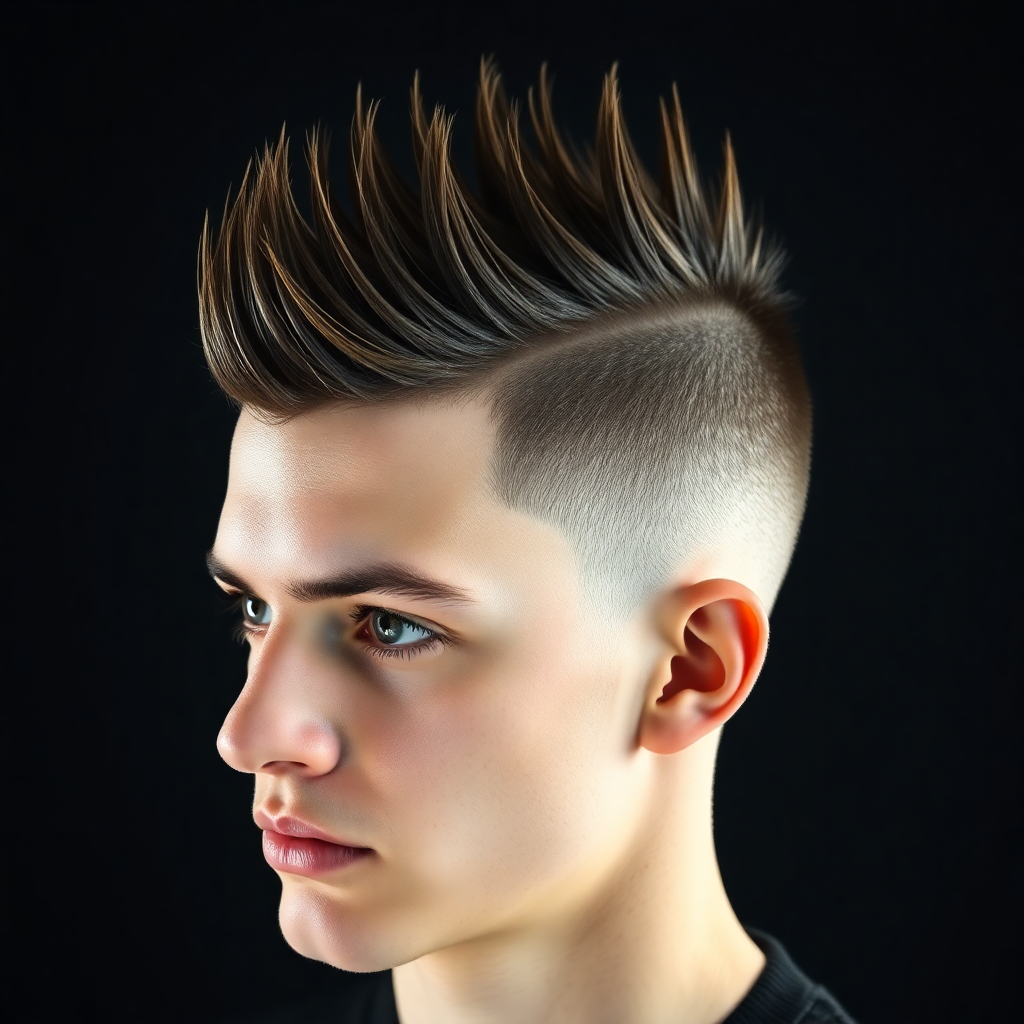 Spiky Edgar With a High Taper Fade