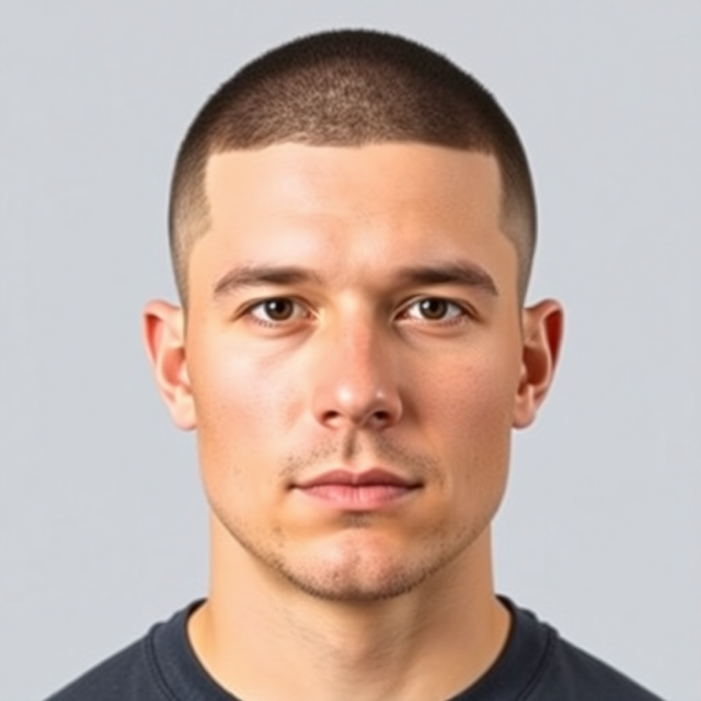 Uniform Number Three Buzz Cut