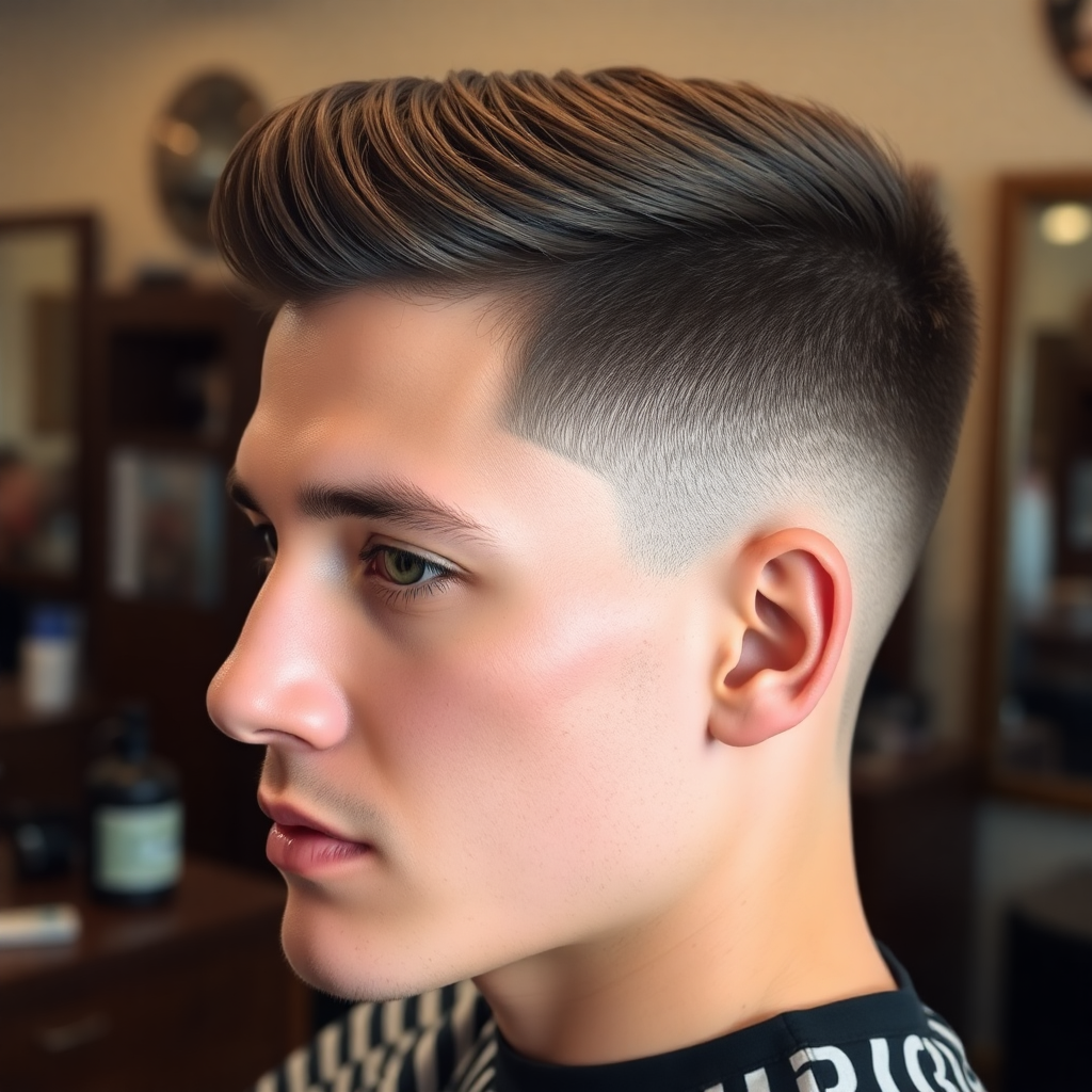 Buzz Cut With Low Taper