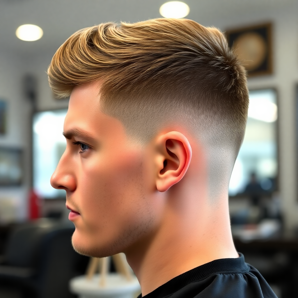 Buzz Cut With Low Taper